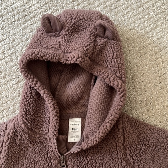 Carter’s 18 month Sherpa bear jumpsuit. Only worn/washed once. Smoke free home. - Picture 4 of 4